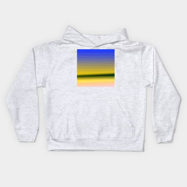 blue yellow black abstract texture Kids Hoodie by Artistic_st